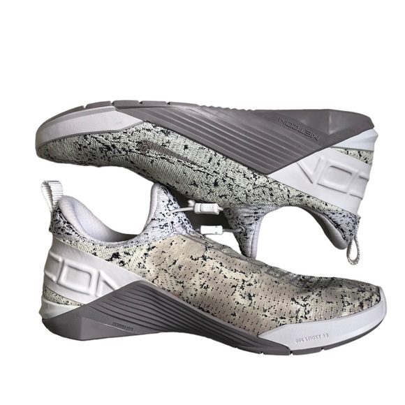 Women's White and Gray Athletic Shoes - Picture 8 of 14